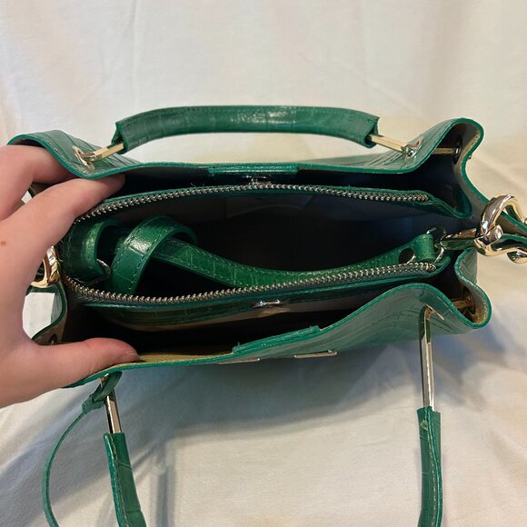 V Italia Green Croc Bag - Picture 3 of 3